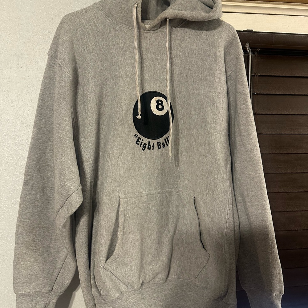 Size M Eight Ball Gray Hoodie Steve & Barry’s Vtg